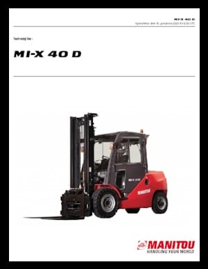 Ön forkliftler dizel Manitou MI-X 40 D