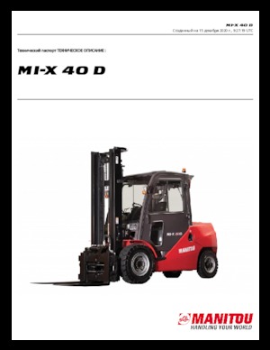Ön forkliftler dizel Manitou MI-X 40 D