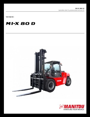 Ön forkliftler dizel Manitou MI-X 80 D