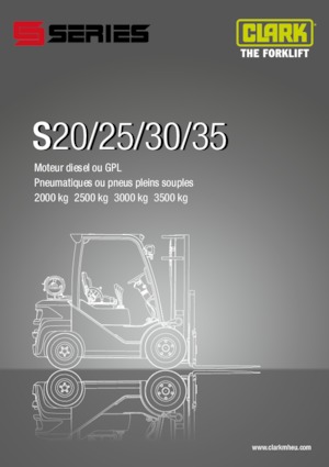 Ön forkliftler dizel Clark S 35 D