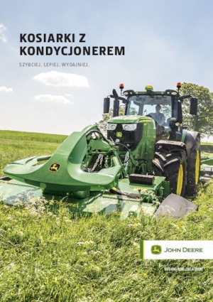 Klima ile birlikte cepheden monte biçme makinesi diski John Deere F350R