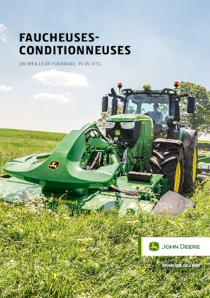 Klima ile birlikte cepheden monte biçme makinesi diski John Deere F350R