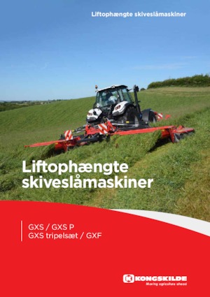 Klima ile birlikte cepheden monte biçme makinesi diski Kongskilde GXF 3605 P