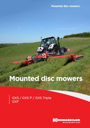 Front-mounted mowers - disc with conditioner Kongskilde GXF 3605 P