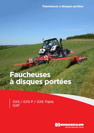 Klima ile birlikte cepheden monte biçme makinesi diski Kongskilde GXF 3605 P