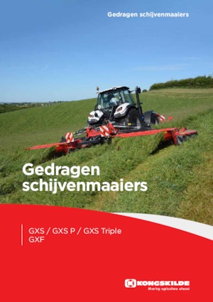 Klima ile birlikte cepheden monte biçme makinesi diski Kongskilde GXF 3605 P