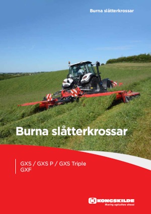 Klima ile birlikte cepheden monte biçme makinesi diski Kongskilde GXF 3605 P