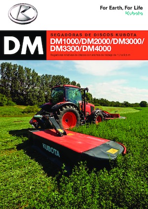 Arka çim biçme makinesi diski, klima olmadan Kubota DM4032