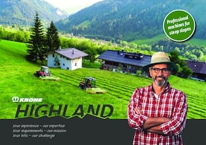 Arka çim biçme makinesi diski, klima olmadan Krone EasyCut F 320 Highland