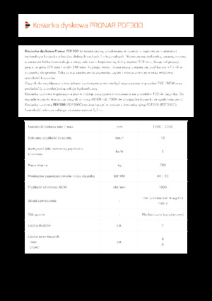 Front-mounted mowers - disc without conditioner Pronar PDF 300