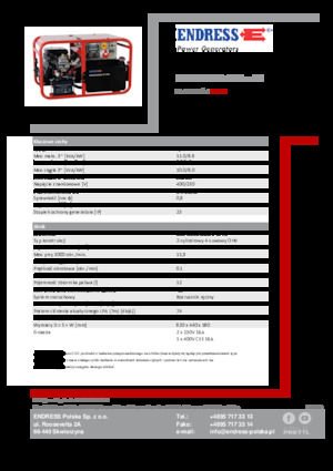 Benzinli Jeneratörler Endress ESE 1006 DBS-GT 