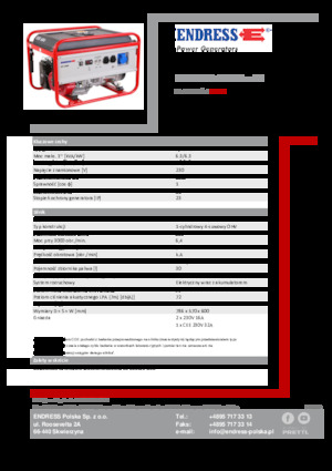 Gasoline Power Generators Endress ESE 606 HS-GT ES
