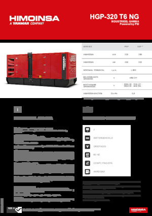 Gasoline Power Generators HIMOINSA HGP-320 T6 NG
