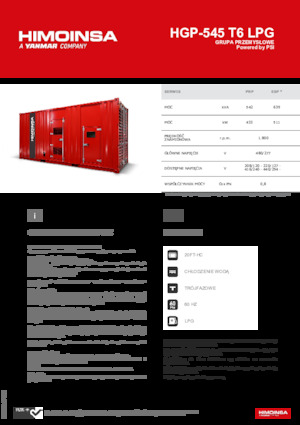 Gasoline Power Generators HIMOINSA HGP-545 T6 LPG