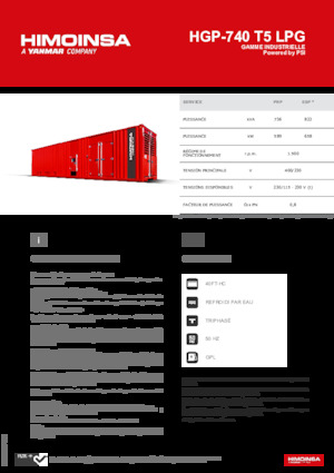 Benzinli Jeneratörler HIMOINSA HGP-740 T5 LPG