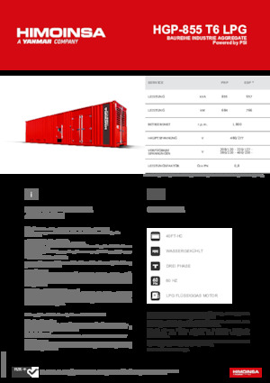 Gasoline Power Generators HIMOINSA HGP-855 T6 LPG