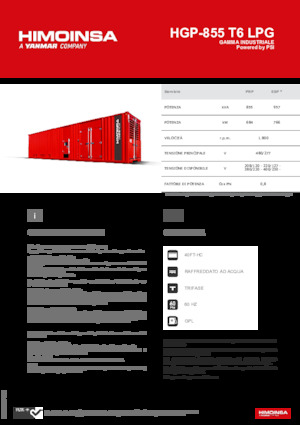 Gasoline Power Generators HIMOINSA HGP-855 T6 LPG