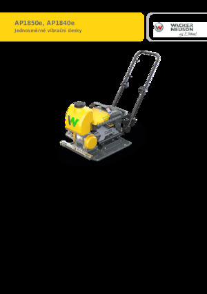 Single Direction Vibratory Plate Compactors Wacker Neuson AP1850e
