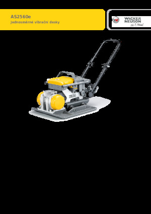 Tek Yönlü Titreşimli Plaka Sıkıştırıcıları Wacker Neuson AP2560e