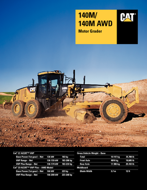 Greyderler Caterpillar 140M