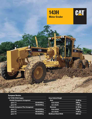 Graders Caterpillar 143H