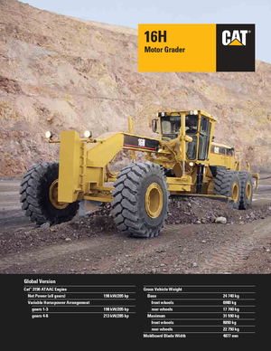 Graders Caterpillar 16H