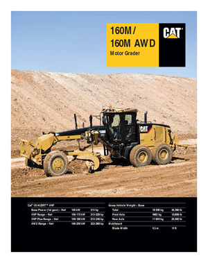 Greyderler Caterpillar 160M