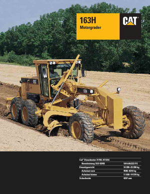 Greyderler Caterpillar 163H