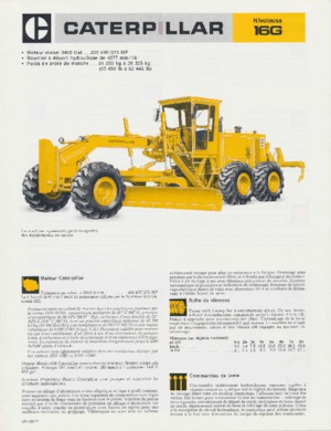 Graders Caterpillar 16G
