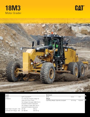 Graders Caterpillar 18M3