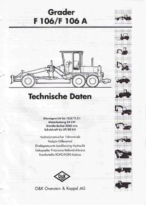 Greyderler O&K F 106