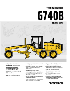 Graders Volvo G740B
