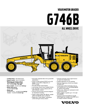 Greyderler Volvo G746B