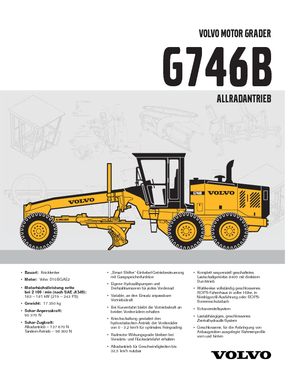 Greyderler Volvo G746B
