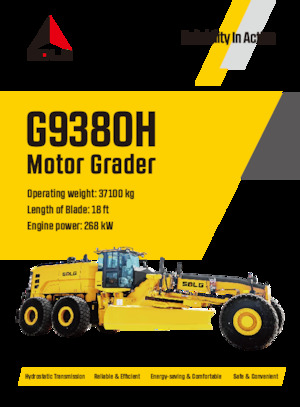 Greyderler SDLG G9380H
