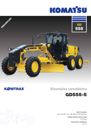 Greyderler Komatsu GD555-5