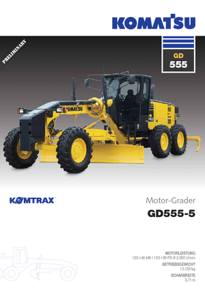 Greyderler Komatsu GD555-5