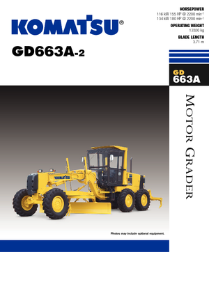 Graders Komatsu GD663 A-2