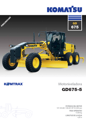 Graders Komatsu GD675-5