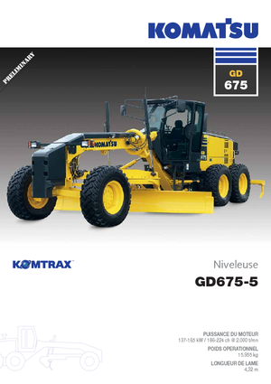 Graders Komatsu GD675-5