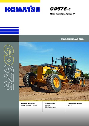 Graders Komatsu GD675-6 