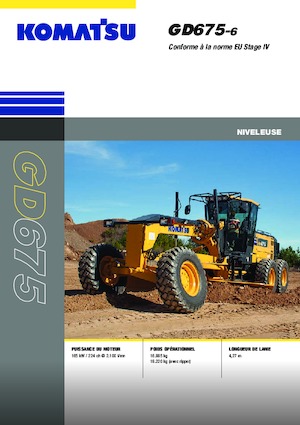 Graders Komatsu GD675-6 