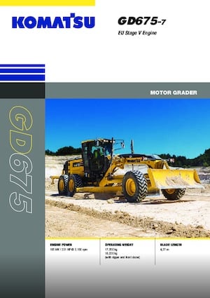 Greyderler Komatsu GD675-7E0