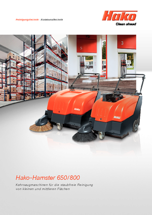 Hand-controlled Sweepers Hako Hamster 650 E