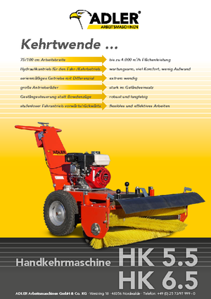 Hand-controlled Sweepers Adler HK 5.5