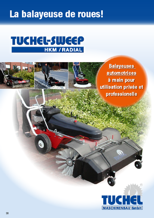 Hand-controlled Sweepers Tuchel HKM Junior