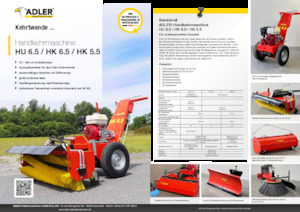 Hand-controlled Sweepers Adler HK 5.5