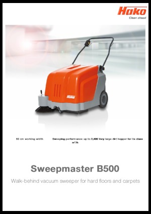 Elle kontrol edilen süpürücüler Hako Sweepmaster B 800