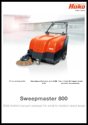 Hand-controlled Sweepers Hako Sweepmaster P 800