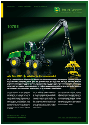 Harvesters John Deere 1070 E